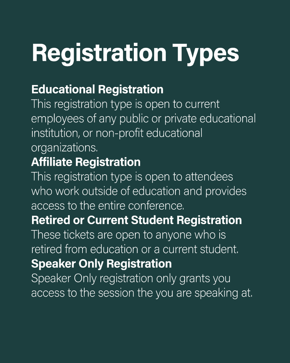 CITE_EDU's tweet photo. Early bird pricing ends TOMORROW!
Don't miss your chance to save on the 65th Annual CITE Conference!
To learn more and register, visit: https://t.co/ywTBpaxLru
We’ve got a few different registration types, so be sure to choose the right one for you.
#CITE_EDU #k12sysadmin #tech https://t.co/iuYaqCtInR