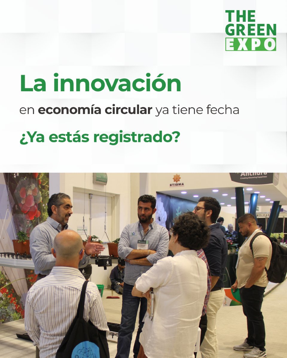 Un evento con conferencias, expositores, búsquedas de negocio y más te esperan en The Green Expo

Del 2 al 4 de septiembre en Centro Banamex
¡Regístrate ya por tiempo limitado!

🔗 thegreenexpo.infoexpo.com.mx/2025/ae/web/co…

#GreenExpo2025 #IndustriaSustentable #EnergíaLimpia