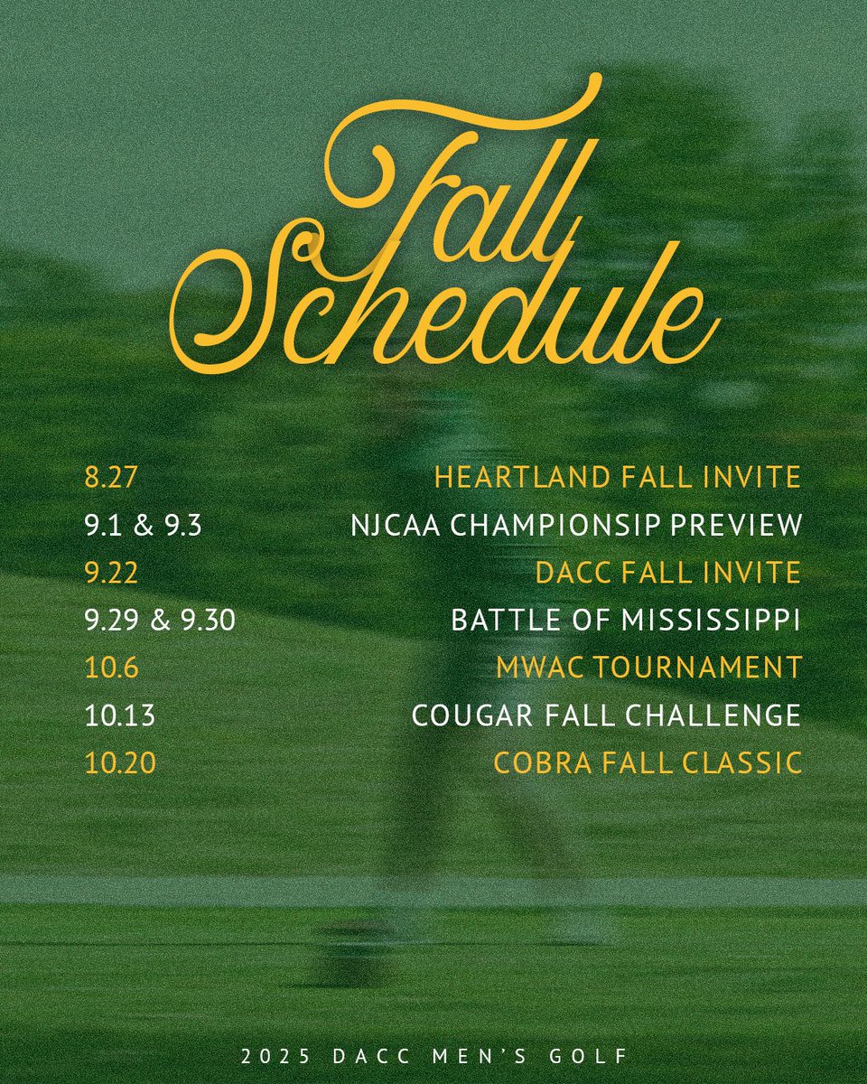 DACC Men’s Golf (@daccmgolf) on Twitter photo DACC Men’s Golf
Let’s go Jags! ⛳️
<a href="/DACCmgolf/">DACC Men’s Golf</a> <a href="/dacc_athletics/">Danville Area Community College Athletics</a> DACC Men’s Golf
Let’s go Jags! ⛳️
<a href="/DACCmgolf/">DACC Men’s Golf</a> <a href="/dacc_athletics/">Danville Area Community College Athletics</a>