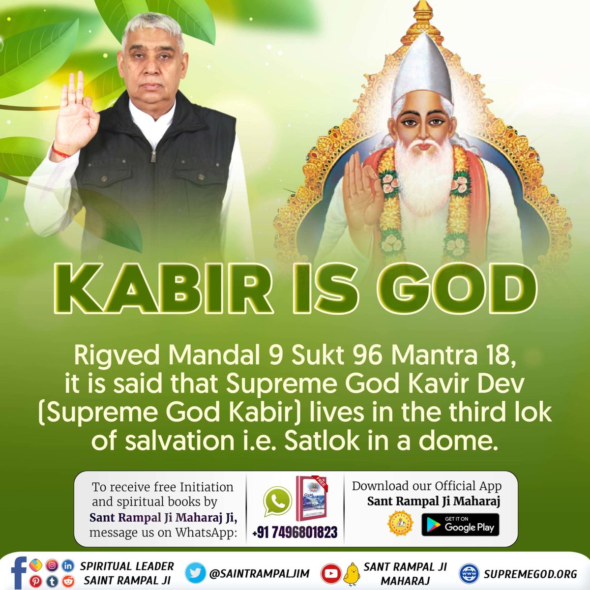 InformedSoul's tweet photo. #SupremeGodKabir

Watch Sant RampalJi YtChannel https://t.co/Ex8jvWrDQs