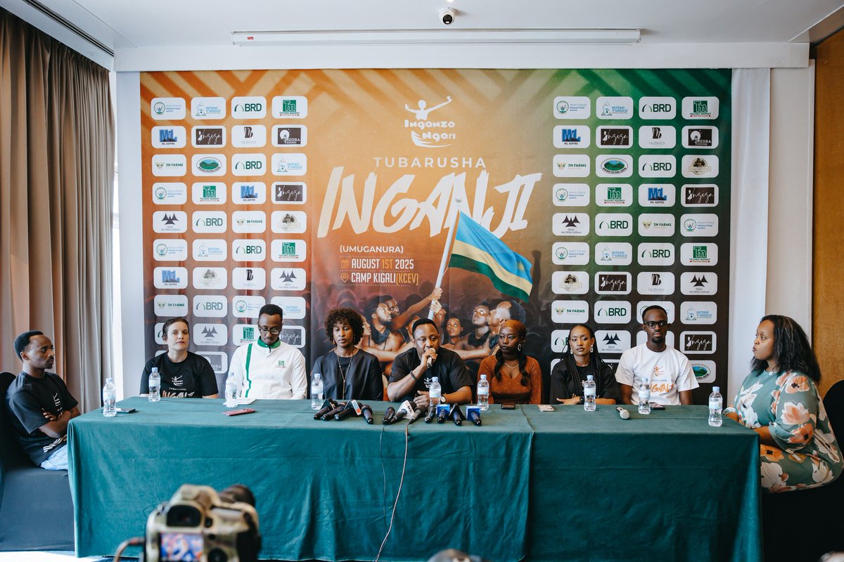 Rameck Gisanintwari (@rgisanintwari) on Twitter photo Kuri uyu wa Gatatu tariki 30 Nyakanga 2025.
Abagize Itorero <a href="/Inganzongali/">Inganzo ngari</a> bagiranye ikiganiro n’abanyamakuru kibanze ku myiteguro y’igitaramo cyabo “Tubarusha Inganji”
kizaba ku wa Gatanu tariki 1 Kanama 2025. Kuri uyu wa Gatatu tariki 30 Nyakanga 2025.
Abagize Itorero <a href="/Inganzongali/">Inganzo ngari</a> bagiranye ikiganiro n’abanyamakuru kibanze ku myiteguro y’igitaramo cyabo “Tubarusha Inganji”
kizaba ku wa Gatanu tariki 1 Kanama 2025.