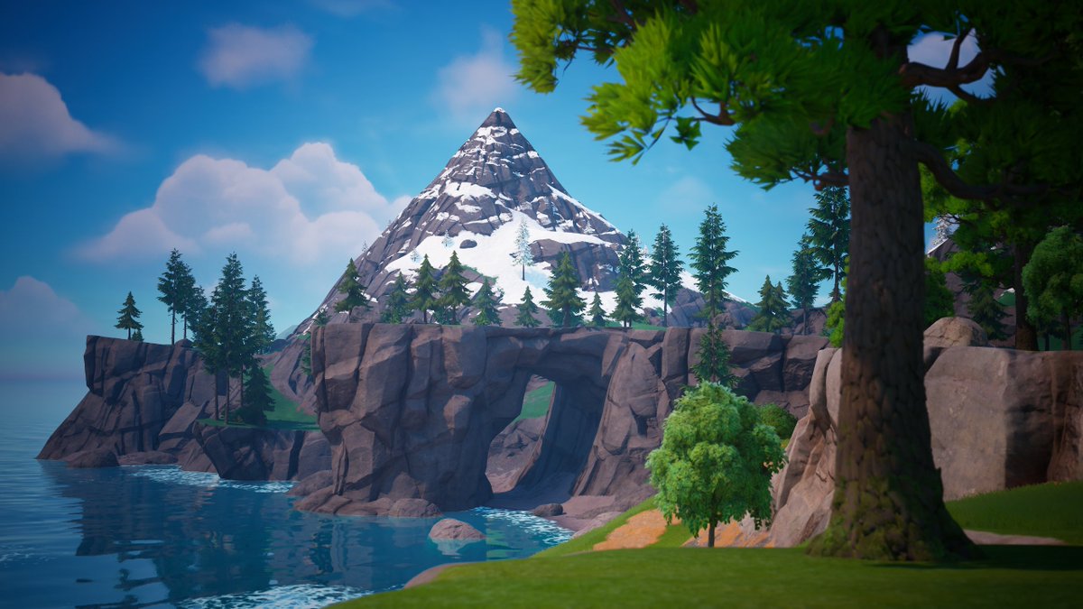 PixelatedDreamz's tweet photo. I'm proud to announce that I was given the opportunity to create the landscape for @AussieAntics's Tournament Late Game map!

The island took 3 days to develop from early concept sketching to finalized product.

Map Code: 9833-3189-6755

#UEFN #Fortnite https://t.co/dnQGpnbMQy