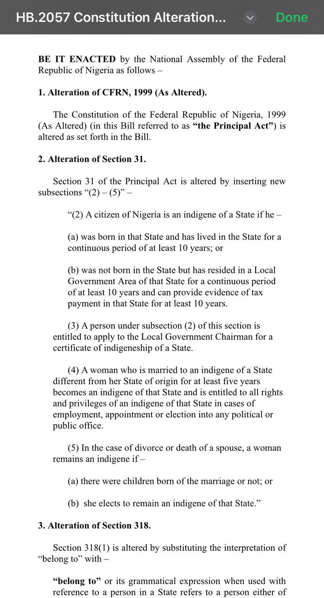 How can you kick against this bill but grovel for citizenship in Canada after three years of living in Saskatchewan? 

Again, a brilliant piece of legislation that cures a number of mischiefs in the context of what indigeneship and citizenship should actually mean for Nigerians.