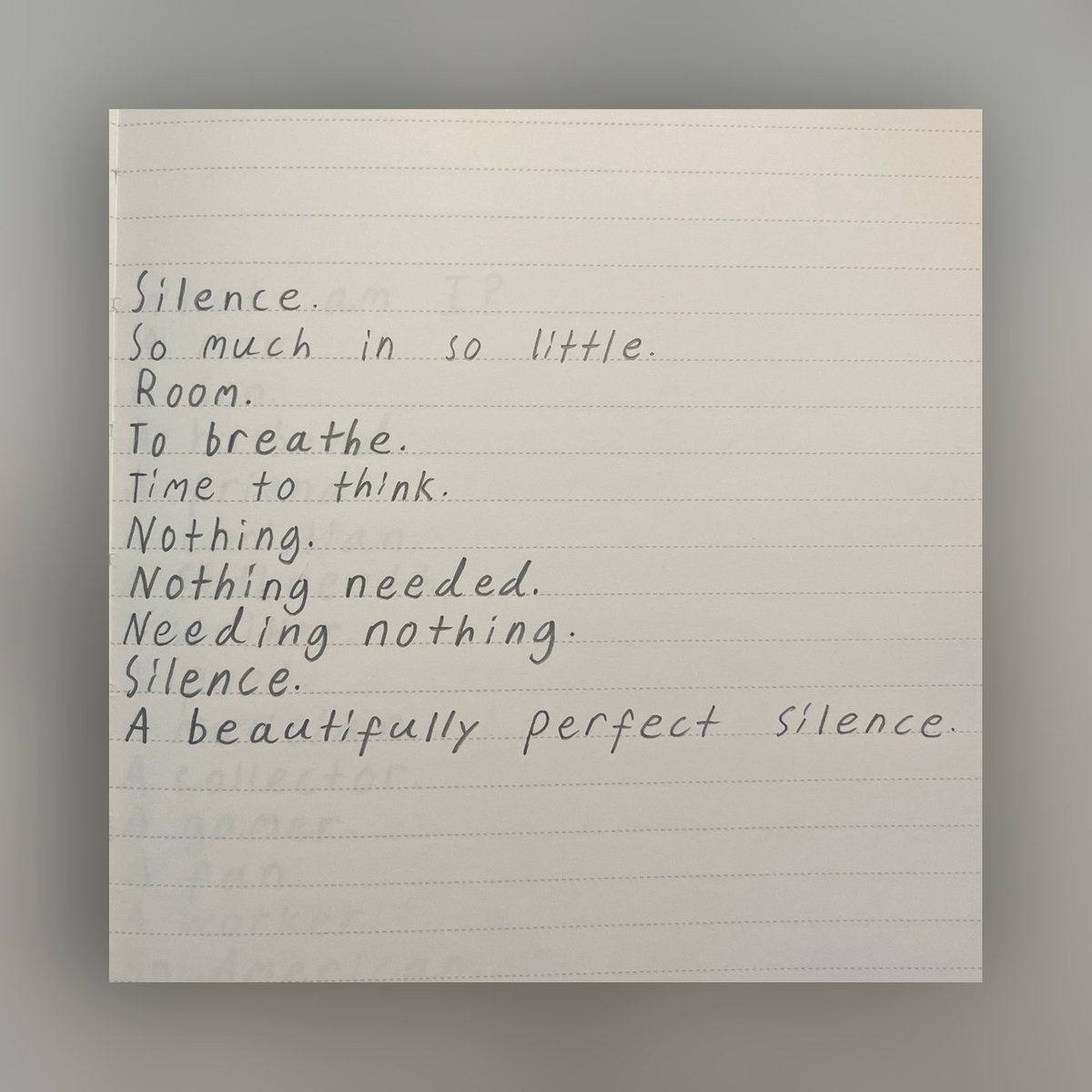 DearHeartsPoets's tweet photo. Day 132
•
Written: 1/15/25
Inspired by: Silence
•
•
•
#poem #poetry #poetsofx #poetrycommunity #writing #writers #writersofx #writerscommunity #expression #thoughts #emotions #self #dearheartspoetssociety https://t.co/09FHEcK6zN