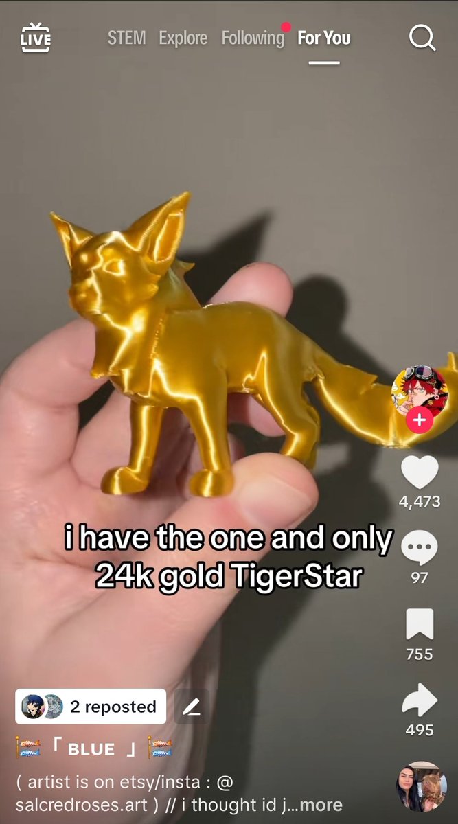 Why the fuck is he gold?

What happened to him?