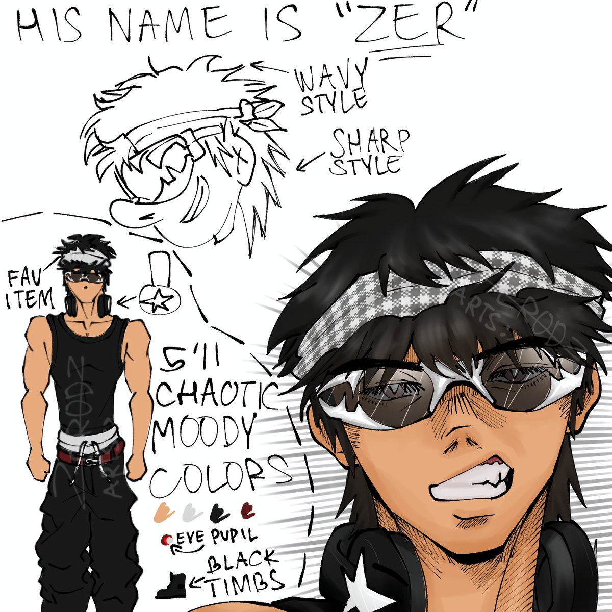 Zer0dzO's tweet photo. Meet an OC of mine, Zer!
Bro's chaotic (most of the time)

#digitalart #ocart #robloxart #art0dz https://t.co/Gqi8rzSg17