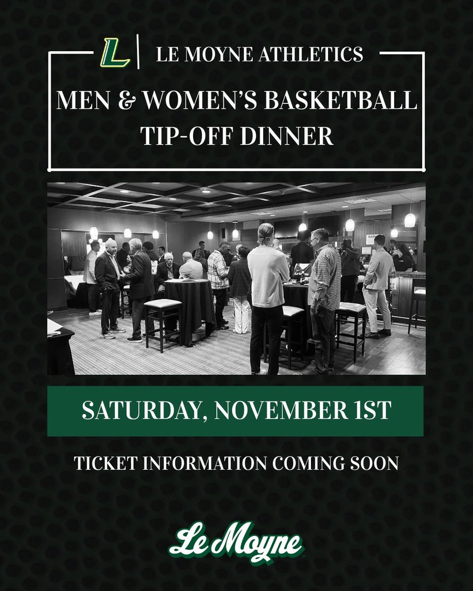 Save the date! Our Tip-Off Dinner will be on Saturday, November 1st! 

#GoPhins