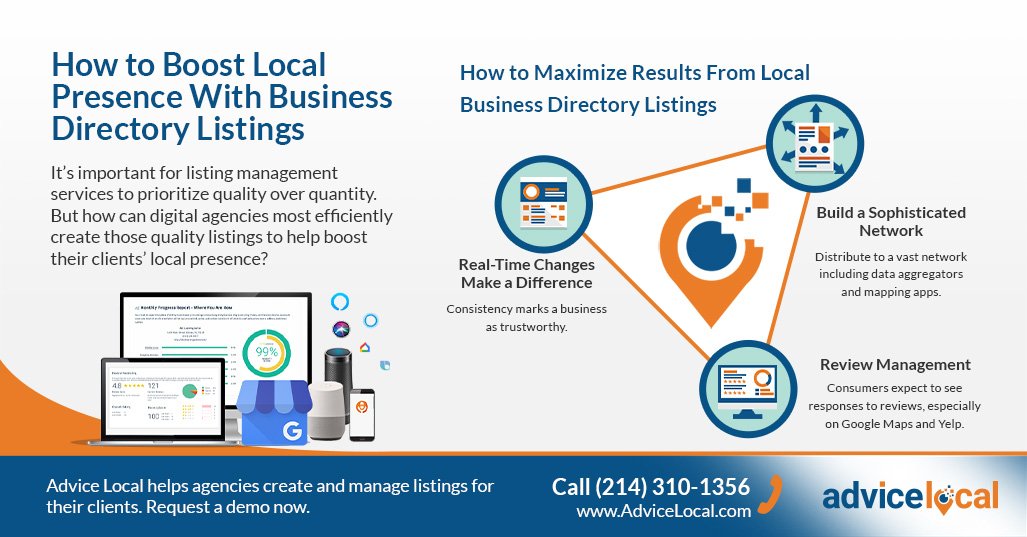 Advice_Local's tweet image. When business listings are accurate, consistent and distributed through the right networks, local visibility follows. Real-time updates and review responses are expected by today’s consumers.

Learn more: advicelocal.com/blog/local-bus…

#LocalSEO #DirectoryListings #ReputationManagement