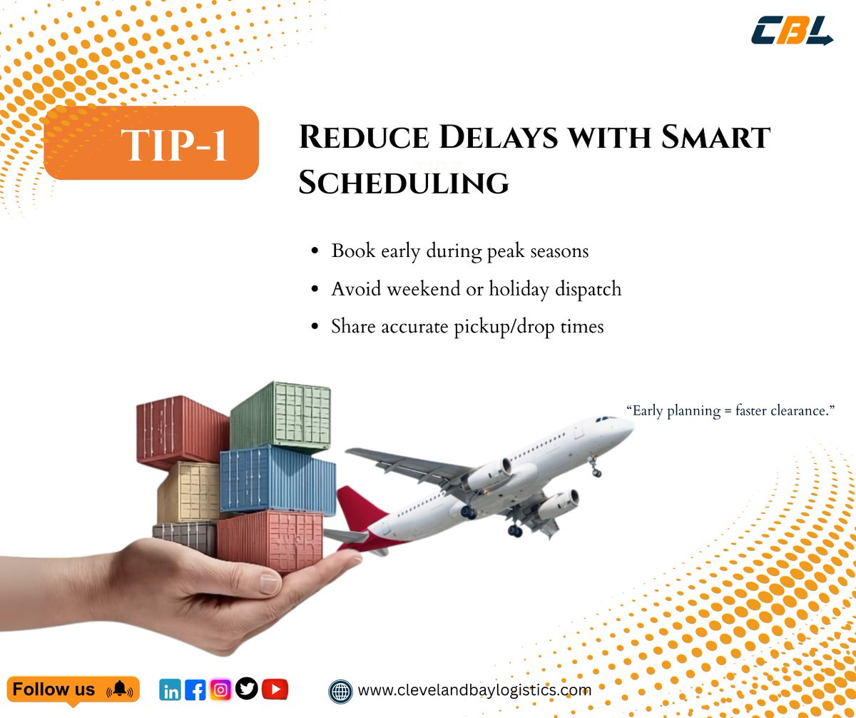 cblinc002's tweet image. Must-Know Freight Shipping 4 Tips from Cleveland Bay Logistics (CBL)-📷 Whether you're shipping local or global, these logistics best practices can save time, money, and hassle. 
Visit now- bitly.cx/UI5GK
#ClevelandBayLogistics #FreightForwarding #LogisticsTips #Shipping