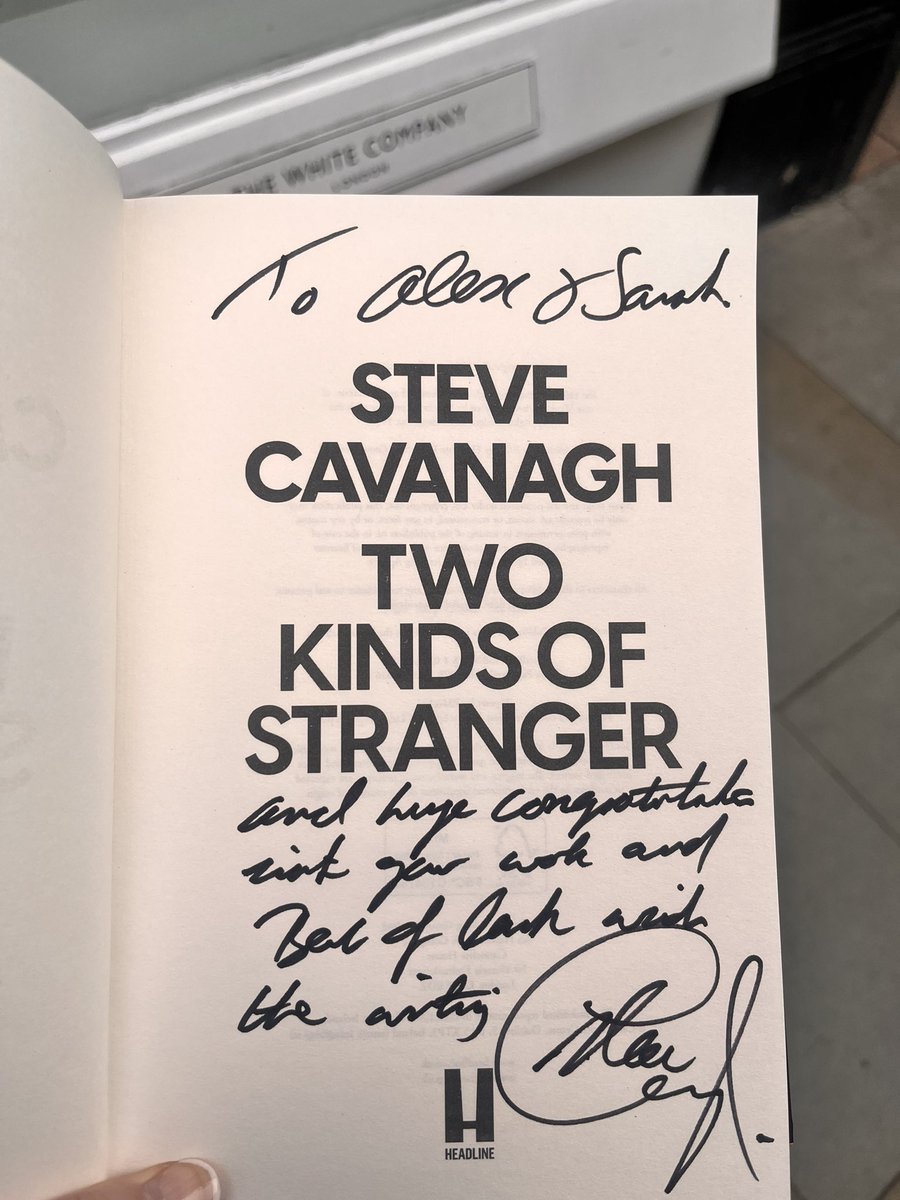 Amazing night with <a href="/SteveCavanagh_/">Steve Cavanagh</a> at <a href="/WaterstonesMCR/">Waterstones Manchester Deansgate</a> to celebrate his new novel Two Kinds of Stranger. He’s one of the authors that inspired me to start writing and genuinely such a lovely and funny human!