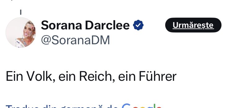 S.P. 🇷🇴 (@petrescusandu) on Twitter photo Eins, zwei, Polizei
Drei, vier, Grenadier
Fünf, sechs, alte Keks
Sieben, acht, Gute Nacht
Tra la la la cu <a href="/SoranaDM/">Sorana Darclee</a> Eins, zwei, Polizei
Drei, vier, Grenadier
Fünf, sechs, alte Keks
Sieben, acht, Gute Nacht
Tra la la la cu <a href="/SoranaDM/">Sorana Darclee</a>
