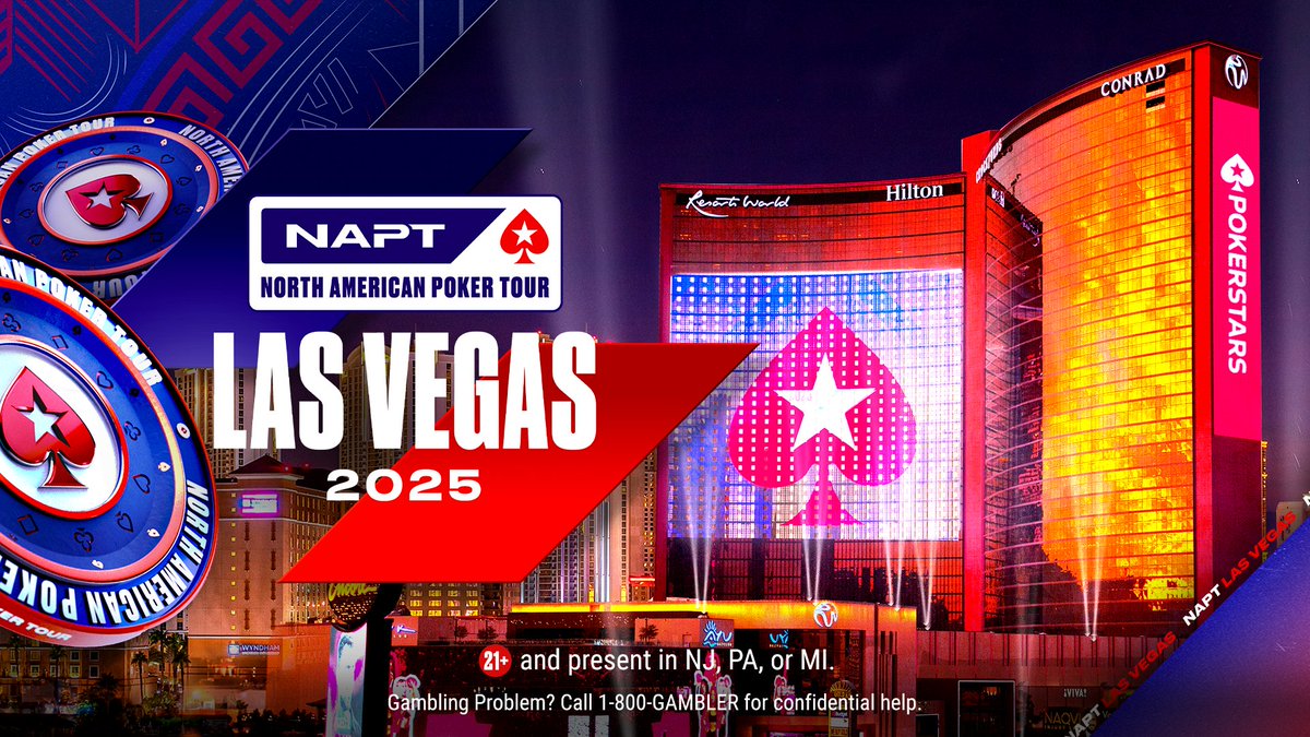 PokerStarsUSA (@pokerstarsusa) on Twitter photo We're back at <a href="/PokerRoomRWLV/">Resorts World Poker Room</a> in November for another NAPT festival.
To go into a draw to win 1 of 10 $10 MTT tickets, reply with the date the 2025 NAPT festival starts.
To help, the schedule is here: psta.rs/NAPTSchedule
We'll randomly award tickets to 10 correct We're back at <a href="/PokerRoomRWLV/">Resorts World Poker Room</a> in November for another NAPT festival.
To go into a draw to win 1 of 10 $10 MTT tickets, reply with the date the 2025 NAPT festival starts.
To help, the schedule is here: psta.rs/NAPTSchedule
We'll randomly award tickets to 10 correct