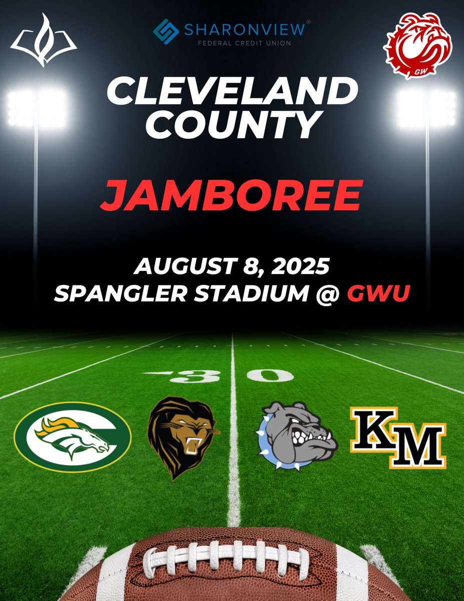 Tickets are now on sale for the 2025 Jamboree!

Date: August 8
Kickoff: 6:00 PM (Gates open at 5:00 PM)
Location: Gardner-Webb University

Game Lineup:
6:00 PM – BHS vs Corvian Community
7:00 PM – SHS vs South Mecklenburg
8:00 PM – KMHS vs Monroe
9:00 PM – CHS vs Myers Park

Get