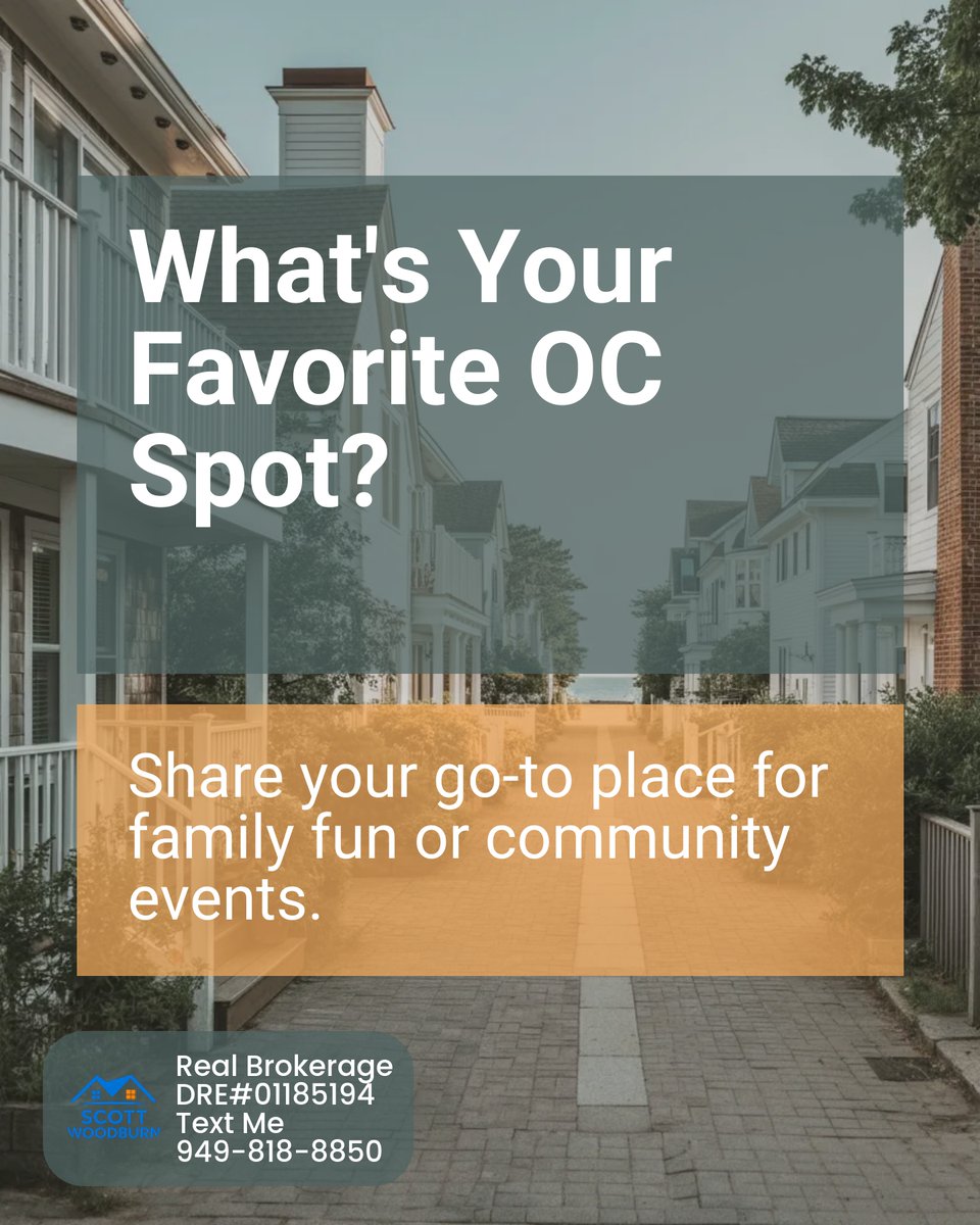 WoodburnSc9485's tweet image. Laguna Beach art walks 🎨, San Clemente surf vibes 🏄‍♂️, and Irvine’s family picnics 🍉—Orange County is bursting with community spirit! Proud to connect you with local charm &amp;amp; events. What’s your go-to spot for family fun? Let’s chat! #OCCommunity