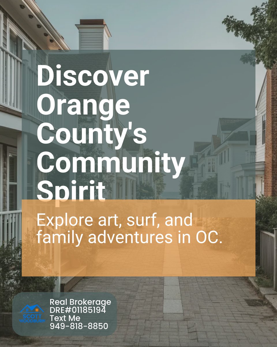 WoodburnSc9485's tweet image. Laguna Beach art walks 🎨, San Clemente surf vibes 🏄‍♂️, and Irvine’s family picnics 🍉—Orange County is bursting with community spirit! Proud to connect you with local charm &amp;amp; events. What’s your go-to spot for family fun? Let’s chat! #OCCommunity