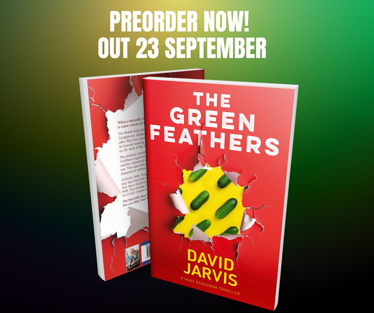 Hobeck Books (@hobeckbooks) on Twitter photo THE GREEN FEATHERS is off to the printers soon - here's a sneak preview of the back cover creatively put together by the talented Jem Butcher. Preorder now to get your copy on publication day: amazon.co.uk/dp/B0FGLFS65C
amazon.com/dp/B0FGLFS65C
<a href="/David_Jarvis_/">David Jarvis - Author published by Hobeck Books</a> #preorder #thriller THE GREEN FEATHERS is off to the printers soon - here's a sneak preview of the back cover creatively put together by the talented Jem Butcher. Preorder now to get your copy on publication day: amazon.co.uk/dp/B0FGLFS65C
amazon.com/dp/B0FGLFS65C
<a href="/David_Jarvis_/">David Jarvis - Author published by Hobeck Books</a> #preorder #thriller