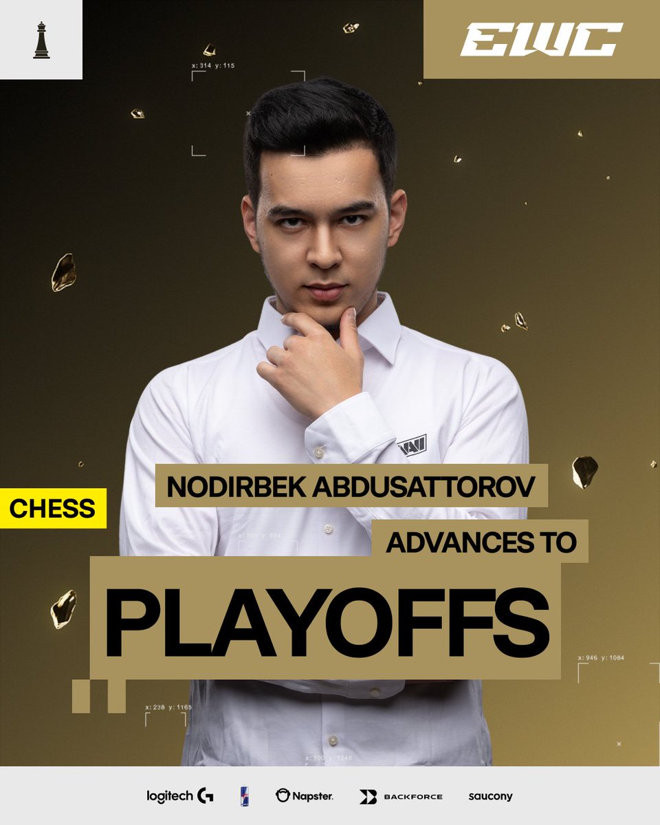NAVI Chess (@navichess) on Twitter photo Hard to put into words what just happened, but what matters most — <a href="/NodirbekGM/">Nodirbek Abdusattorov</a> qualifies for the #EWC2025 playoffs and secures at least $90K in prize money and 200 EWC points for NAVI! #navination Hard to put into words what just happened, but what matters most — <a href="/NodirbekGM/">Nodirbek Abdusattorov</a> qualifies for the #EWC2025 playoffs and secures at least $90K in prize money and 200 EWC points for NAVI! #navination