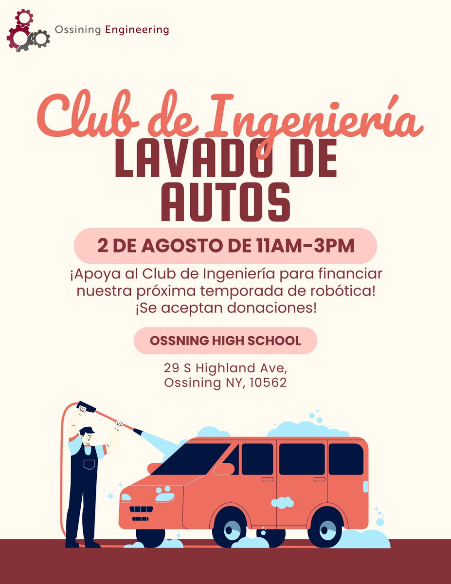 Join us on August 2nd to support the OHS Engineering Club Car Wash!  #opride