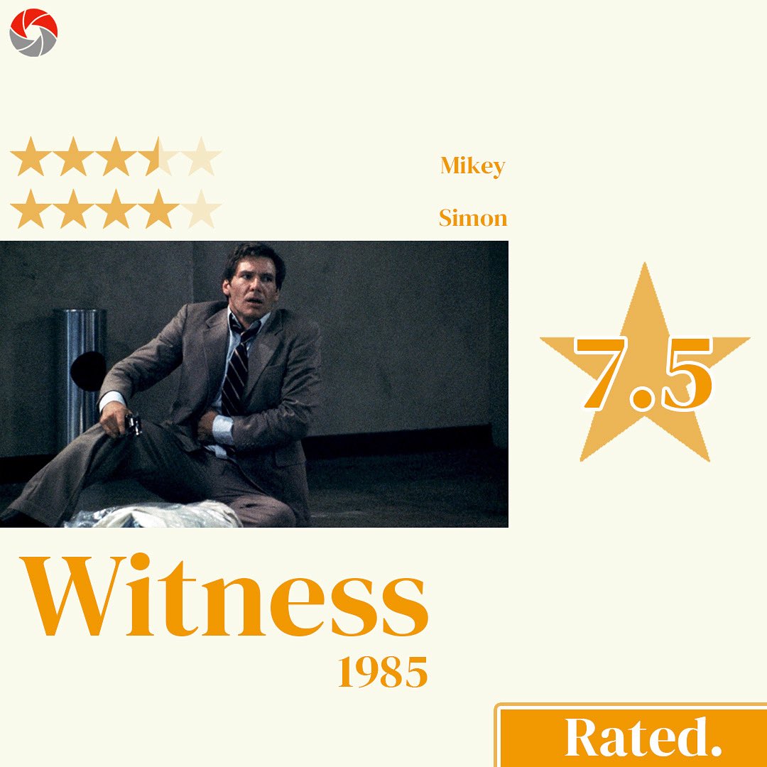 BondingTimePod's tweet photo. ⭐️ Witness RATED ⭐️

7.5/10 for 1985’s Witness. The twenty third letter of the alphabet is done and dusted!

Let us know what you think? 

@bondingtimepod on Facebook, Instagram, X &amp; Letterboxd!

#podcast #newepisode #movies #alphabetfilm #podcasters #spotify #applepodcasts https://t.co/0zQ1wufdzA