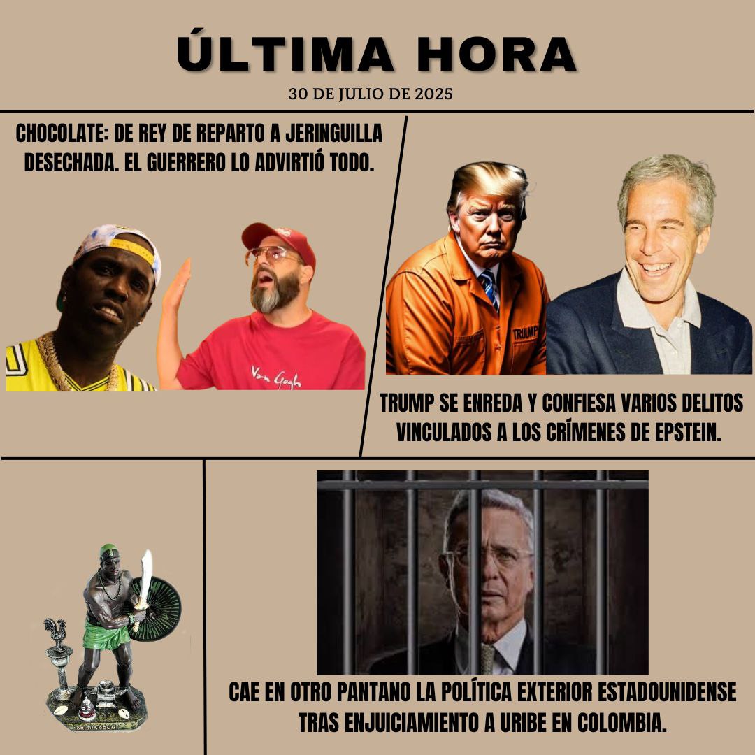 Chocolate: De Rey del Reparto a jeringuilla desechada. El Guerrero lo advirtió todo. Trump se enreda y confiesa delitos vinculados a los crímenes de Epstein. Cae en otro pantano la política exterior estadounidense tras enjuiciamiento a Uribe en Colombia. Hoy en YouTube. #Cuba