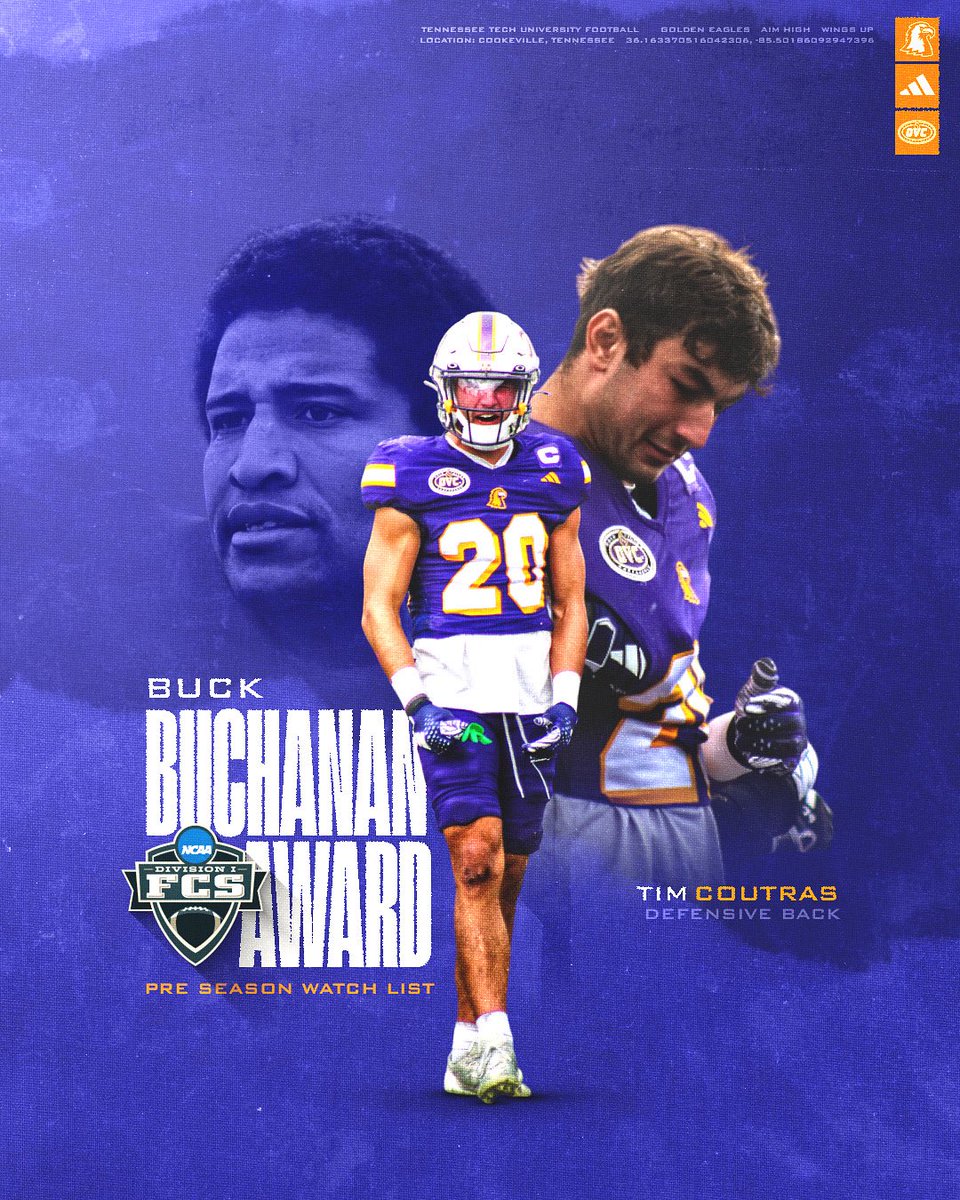 The Buck Buchanan Award.

Tim Coutras is on the watchlist for the Top Defensive Player in the FCS.

#AimHigh | #WingsUp