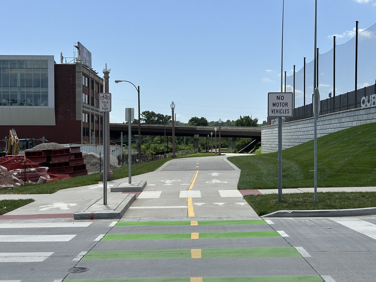 Always nice to see what was once a highway interchange now home to City SC’s practice facilities, a new trail, and new streets.