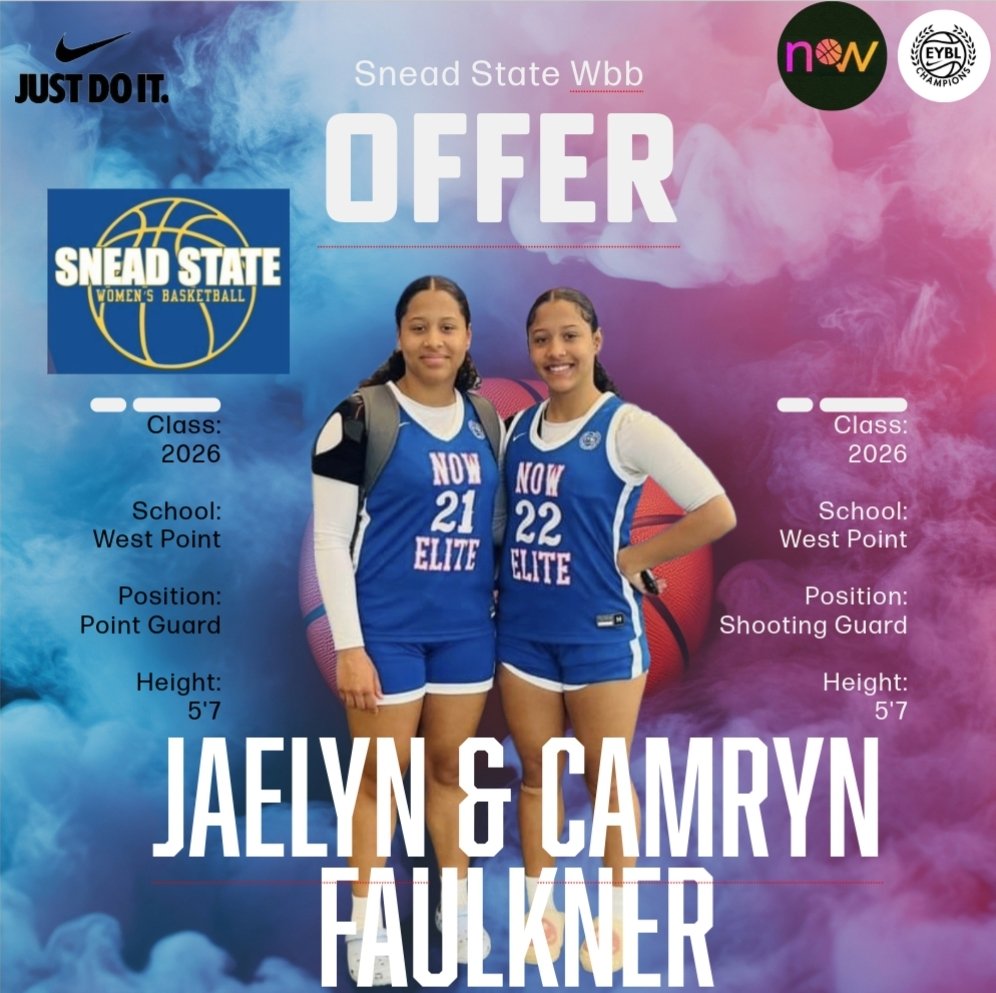 NOW Elite NIKE 17u (@nowelitenike17u) on Twitter photo โญ๏ธCongratulations to the ballertwins <a href="/jaelynfaulkner/">Jaelyn Faulkner</a> <a href="/camcam_35/">Camryn Faulkner</a> on their offers! Keep racking them up!! <a href="/nowelitenike/">NOW Elite NIKE</a> โญ๏ธCongratulations to the ballertwins <a href="/jaelynfaulkner/">Jaelyn Faulkner</a> <a href="/camcam_35/">Camryn Faulkner</a> on their offers! Keep racking them up!! <a href="/nowelitenike/">NOW Elite NIKE</a>