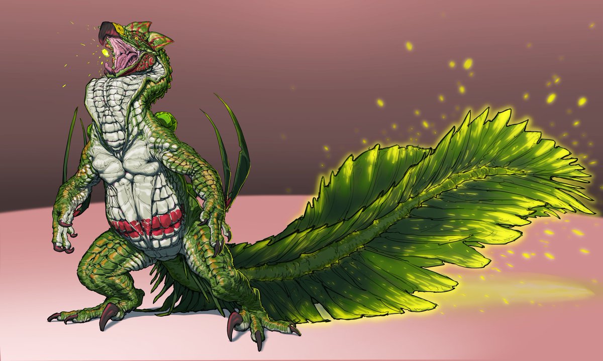 Throwback of some old stuff, I kinda wanna redo sceptile and draw him next with a bunch of treeckos