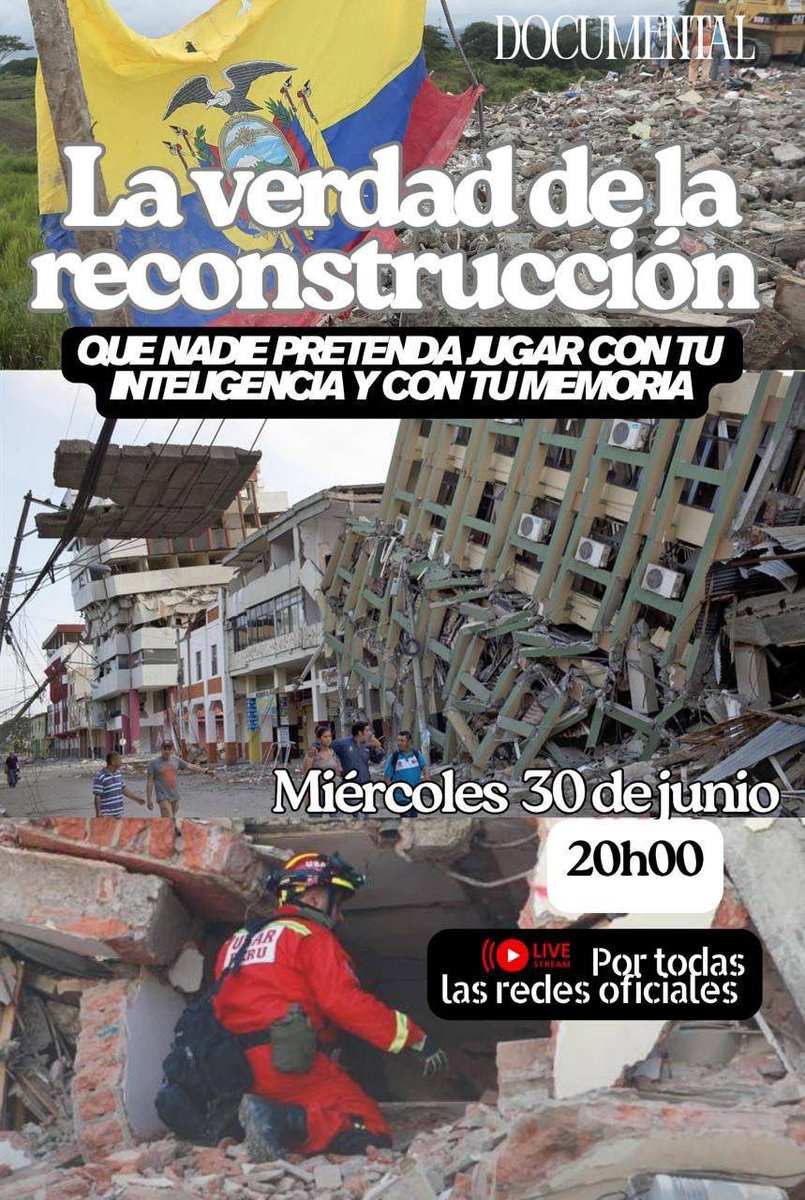 Rc5Juventud's tweet photo. "Miralo está noche aquí" 

#LaVerdadDeLaReconstrucción https://t.co/vkd1gsvf1c