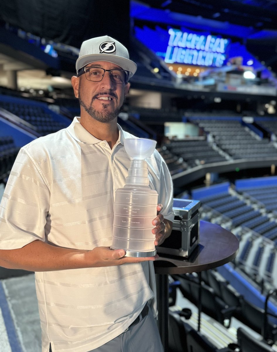 GregWolfTBL's tweet photo. Your @tblightning ⚡️🏆 are the 2025 @nhl Stanley Award Winner | “Game Presentation of the Year”! Congrats to the #LightningVision Crew on this prestigious award!
The award recognizes overall excellence by an NHL club’s Game Presentation team, including successful execution of creative, entertaining, artistic, experimental, and technically complex elements within Game Presentation.
Winners were chosen from a record 146 submissions by an external judging panel consisting of leaders in the sports and entertainment industry.
Learn MORE tonight at 5:30pm by tuning in to @abcactionnews as Kyle Burger & I talked about the award and what it means #GoBolts #StanleyAwards #BeTheThunder #InGameHost #NHLAwards #ChampaBay