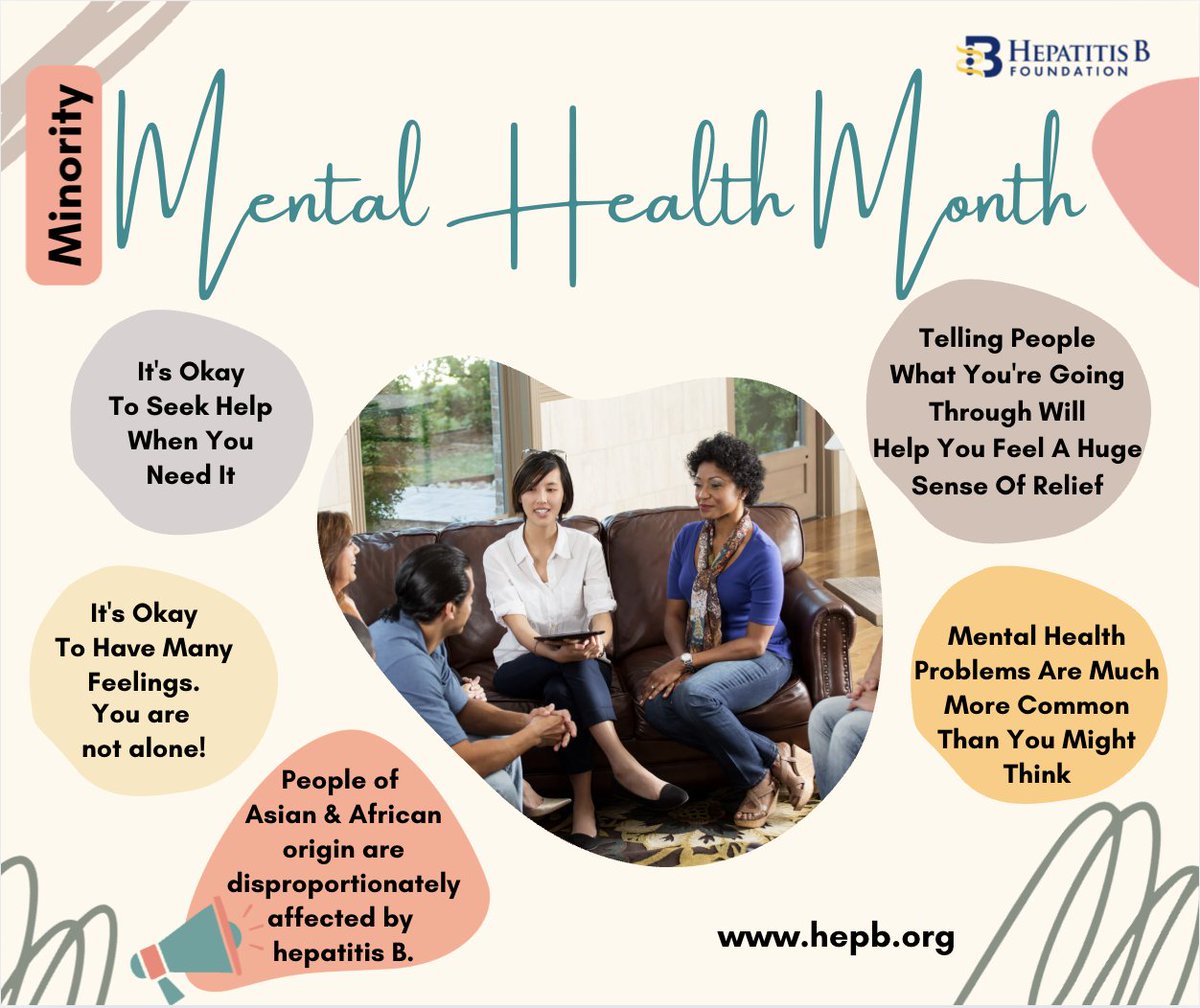 🧬 Hepatitis B is a serious concern for many Asian &amp; African immigrants in the U.S. Missed screening, limited care &amp; stigma can affect both health &amp; mental health. 🧠

This #MinorityMentalHealthMonth, support is available. 💛

🔗 hepbcommunity.org
#HepBCommunity #StigmaFree