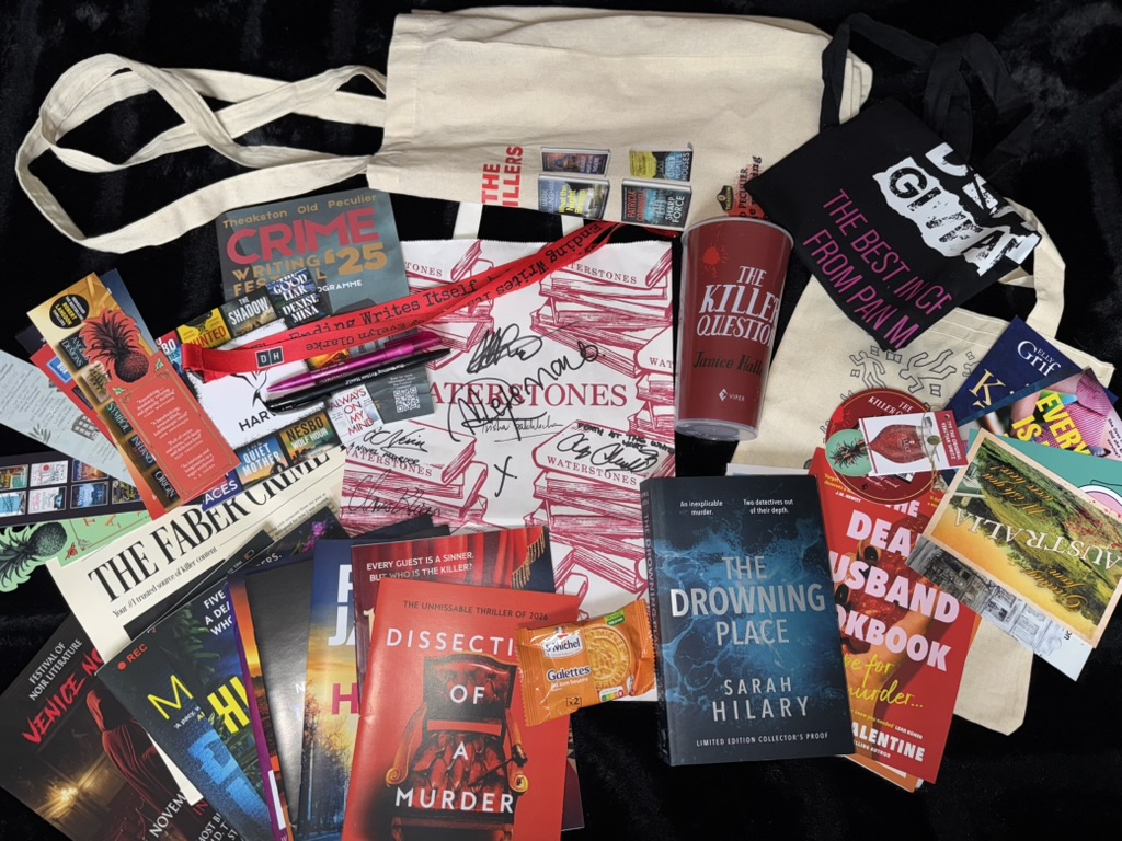 🚨 GIVEAWAY 🚨

Missed #TheakstonsCrimeFestival? I’ve got you covered 👀

Win 1 of 2 prize bundles incl. a signed Waterstones bag, book samples, a full book, pens + more!

TO ENTER:
🔁 RT
❤️ Follow
🖱️ Subscribe to thesecretbookreview.co.uk

Winner announced 31st July! UK only.