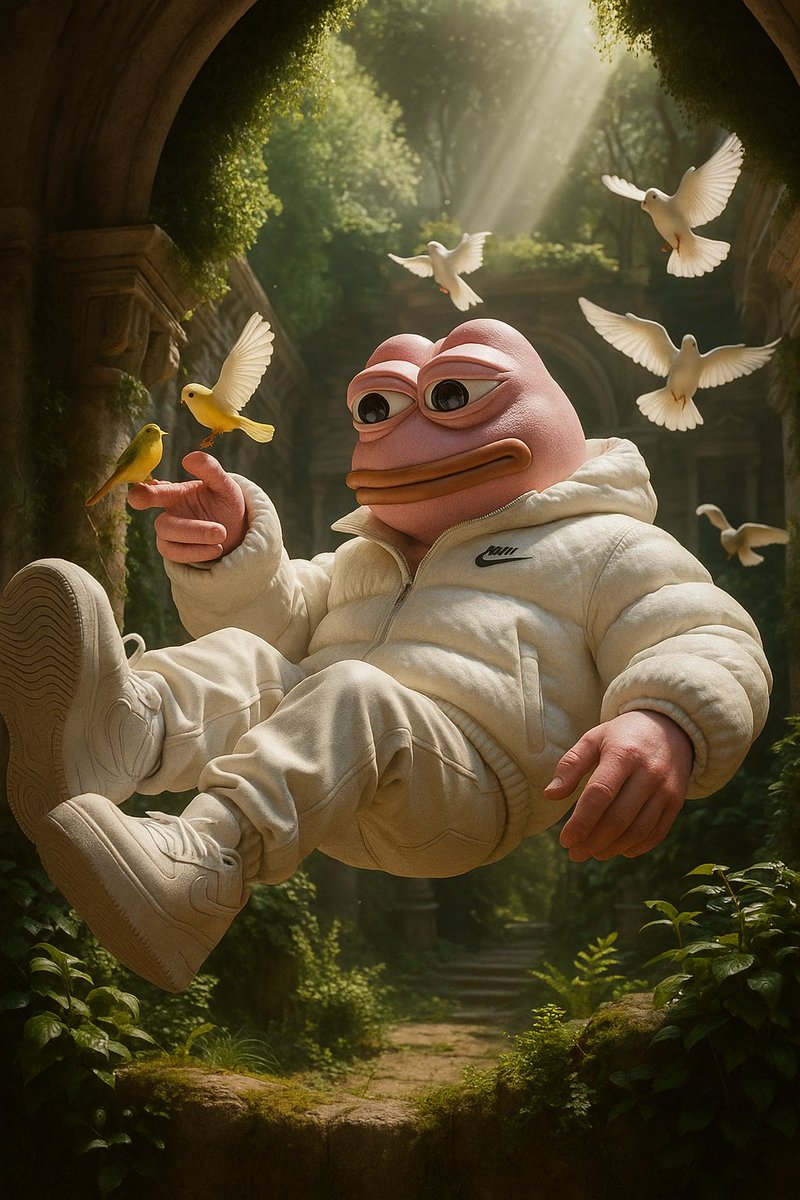 Floating in a magical realm🕊✨ $PORK #MemeMagic