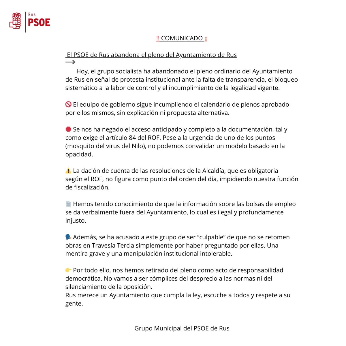 PSOE de Rus tweet media