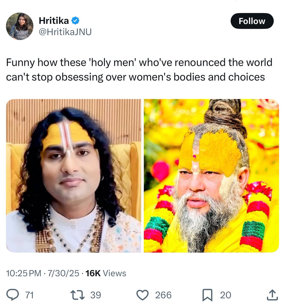 FalconUpdatesHQ's tweet photo. They target every voice that speaks for Sanatan Dharma.

Stand with truth, stand with Maharaj Ji.
Show your support, Hindus! #isupportpremanandmaharaj https://t.co/6sDo6FOp3w