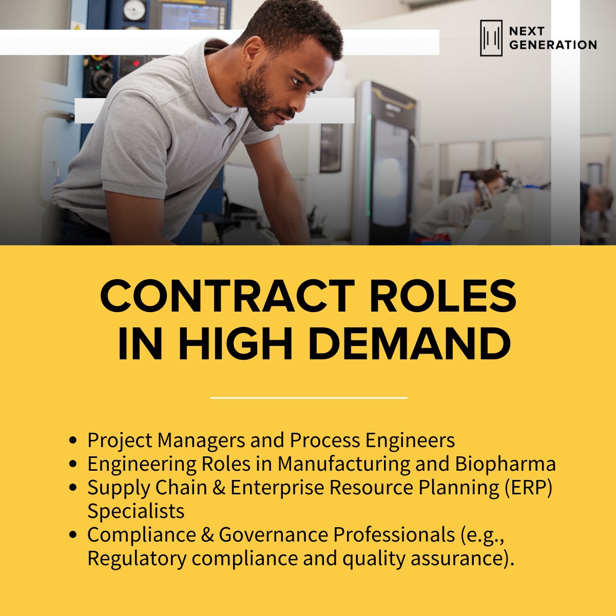 NextGenRecruit's tweet image. #Contracting in Ireland is on the rise with 71% of recruitment firms predicting a growth in contract roles in 2025.

At Next Generation, we specialise in temporary staffing across #Ireland. Swipe through to explore the key trends shaping the future of contracting.