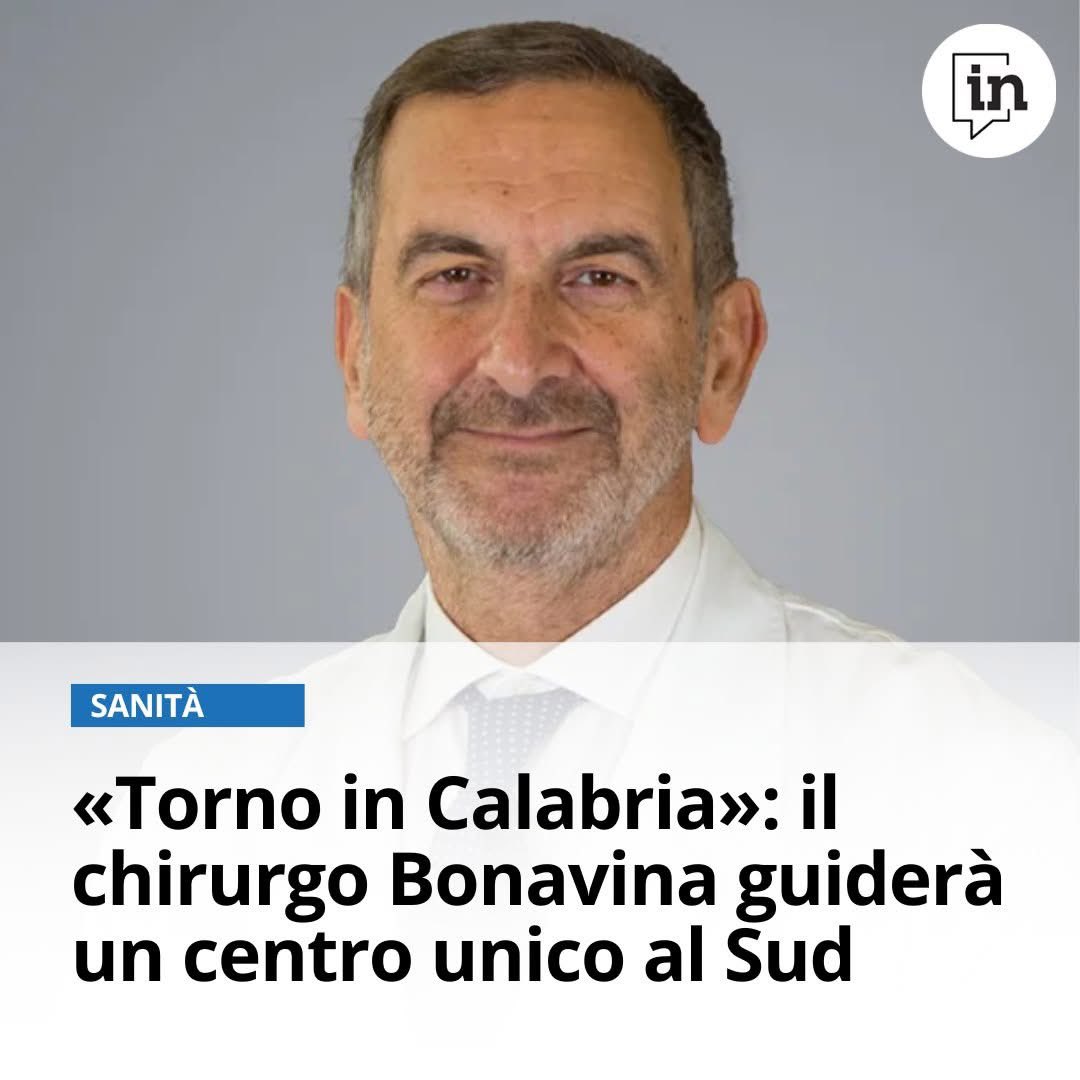 Lo specialista originario di Tropea, inserito tra i migliori al mondo da autorevoli istituzioni, punta a contrastare la piaga della migrazione sanitaria in Calabria

Leggi qui 👉 informacalabria.it/calabria-unica…