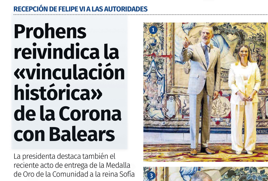 La presidenta Prohens té molta de raó. Els ciutadans del Regne de Mallorques tenim una llarga vinculació història amb la Corona borbònica: en concret la "relació" va començar el 2 de juliol de 1715. Aquell dia les tropes borbòniques prengueren militarment Palma, darrer reducte