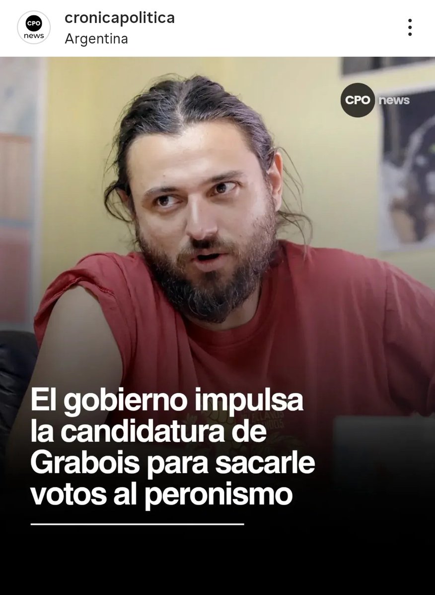 ConduccionCFK (@patrici05400796) on Twitter photo <a href="/soyLiliVivero2/">#GRABOIS2025</a> <a href="/JuanGrabois/">Juan Grabois</a> La nota es durisima. Traidor.
La pagina es muy confiable.
Lean la nota del pacto de #KARINA , Lule #menem y este personaje.
Se pusieron la peluca.
Ya se habia sacado una foto con Pepin Rodriguez Simon. Tremendo chanta. No queria internas y te arma 1 en plena campaña. Falso. <a href="/soyLiliVivero2/">#GRABOIS2025</a> <a href="/JuanGrabois/">Juan Grabois</a> La nota es durisima. Traidor.
La pagina es muy confiable.
Lean la nota del pacto de #KARINA , Lule #menem y este personaje.
Se pusieron la peluca.
Ya se habia sacado una foto con Pepin Rodriguez Simon. Tremendo chanta. No queria internas y te arma 1 en plena campaña. Falso.
