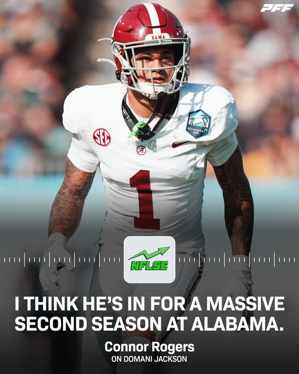 PFF_College's tweet photo. Domani Jackson is the next great Alabama DB🔒🐘 https://t.co/21pDDi9ezF