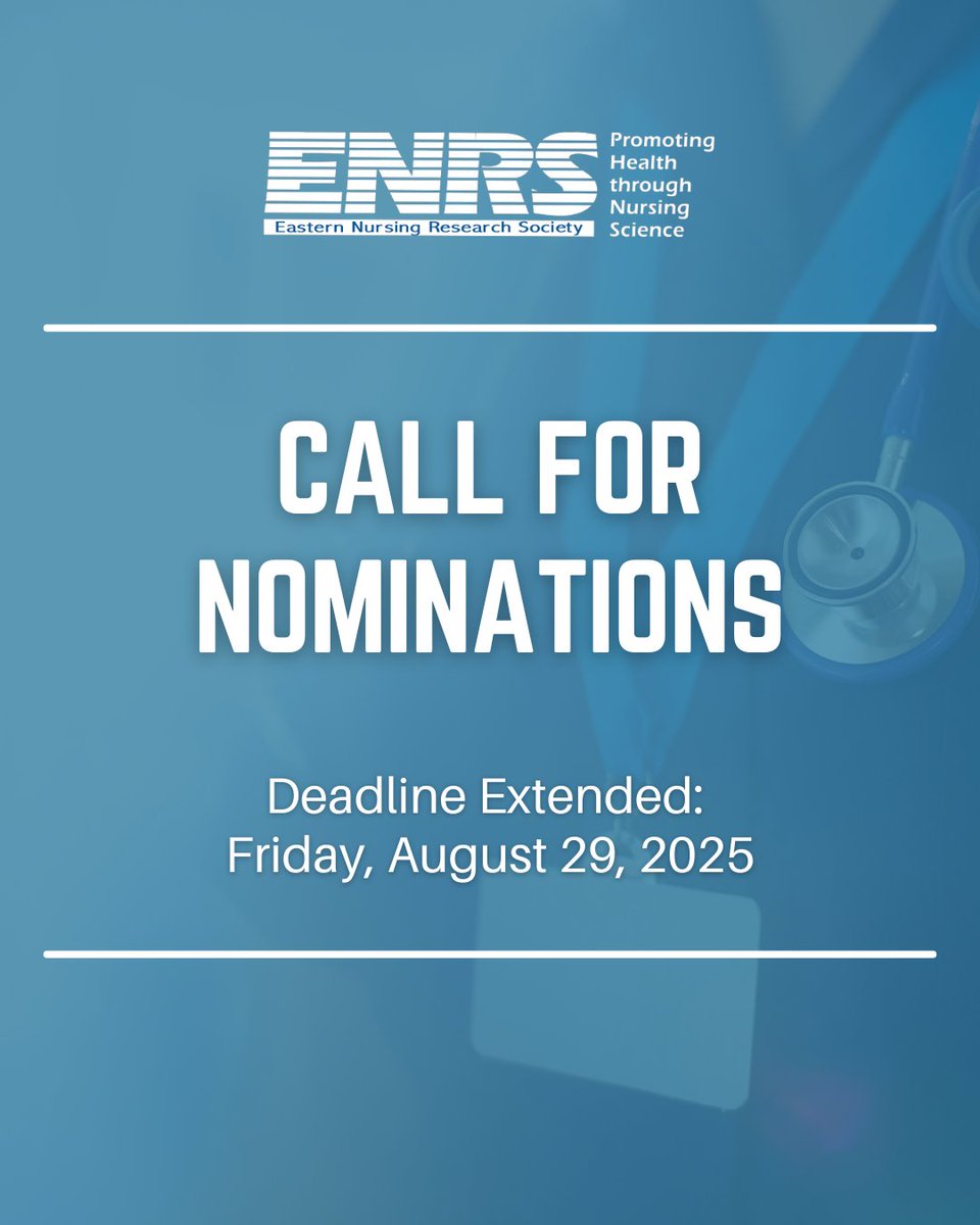 ENRS_Science's tweet image. Nominations are now being accepted for the Executive Board and Committee open positions for the upcoming 2026-2028 term. All nominees must be current ENRS regular members.  

The deadline to nominate is Friday, August 29, 2025.

Submit nomination here 👉 form.jotform.com/251876072669975