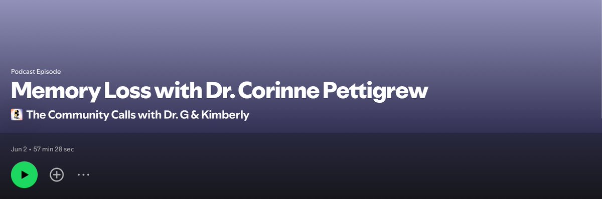 Johns Hopkins Memory &amp; Aging's Dr. Corinne Pettigrew <a href="/CorinnePettigr1/">Corinne Pettigrew</a> was recently interviewed by Medicine for the Greater Good (MGG)'s "Community Calls" podcast series <a href="/medgreatergood/">Medicine for the Greater Good</a>. In this episode, MGG leader Dr. Panagis Galiatsatos <a href="/panagis21/">Panagis Galiatsatos, MD, MHS</a> focuses on #Memory loss.

Dr.