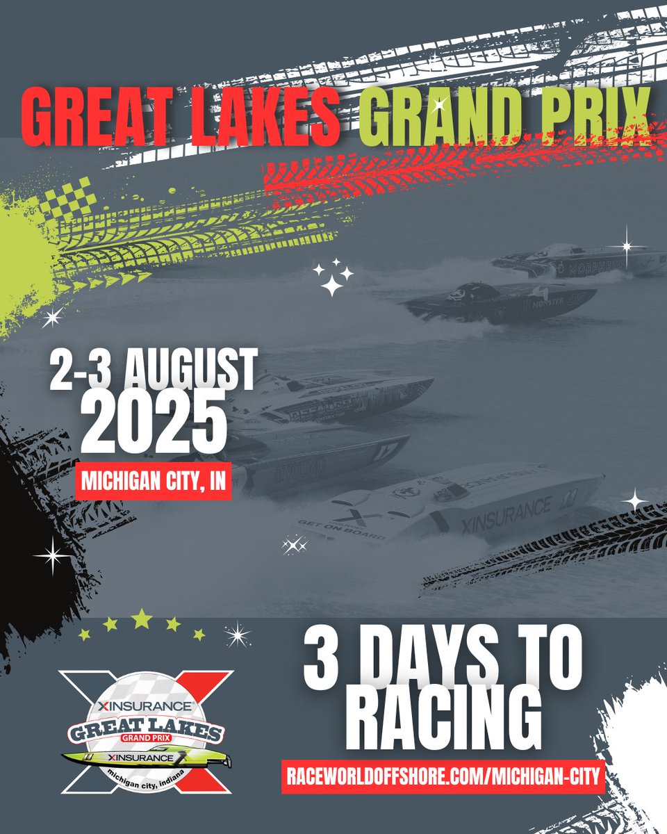 🏁 Offshore racing is back in Michigan City this weekend, August 1–3! Join us for high-speed thrills, live music, and nonstop shoreline fun with Race World Offshore! 🌊🔥
raceworldoffshore.com/high-speed-act…