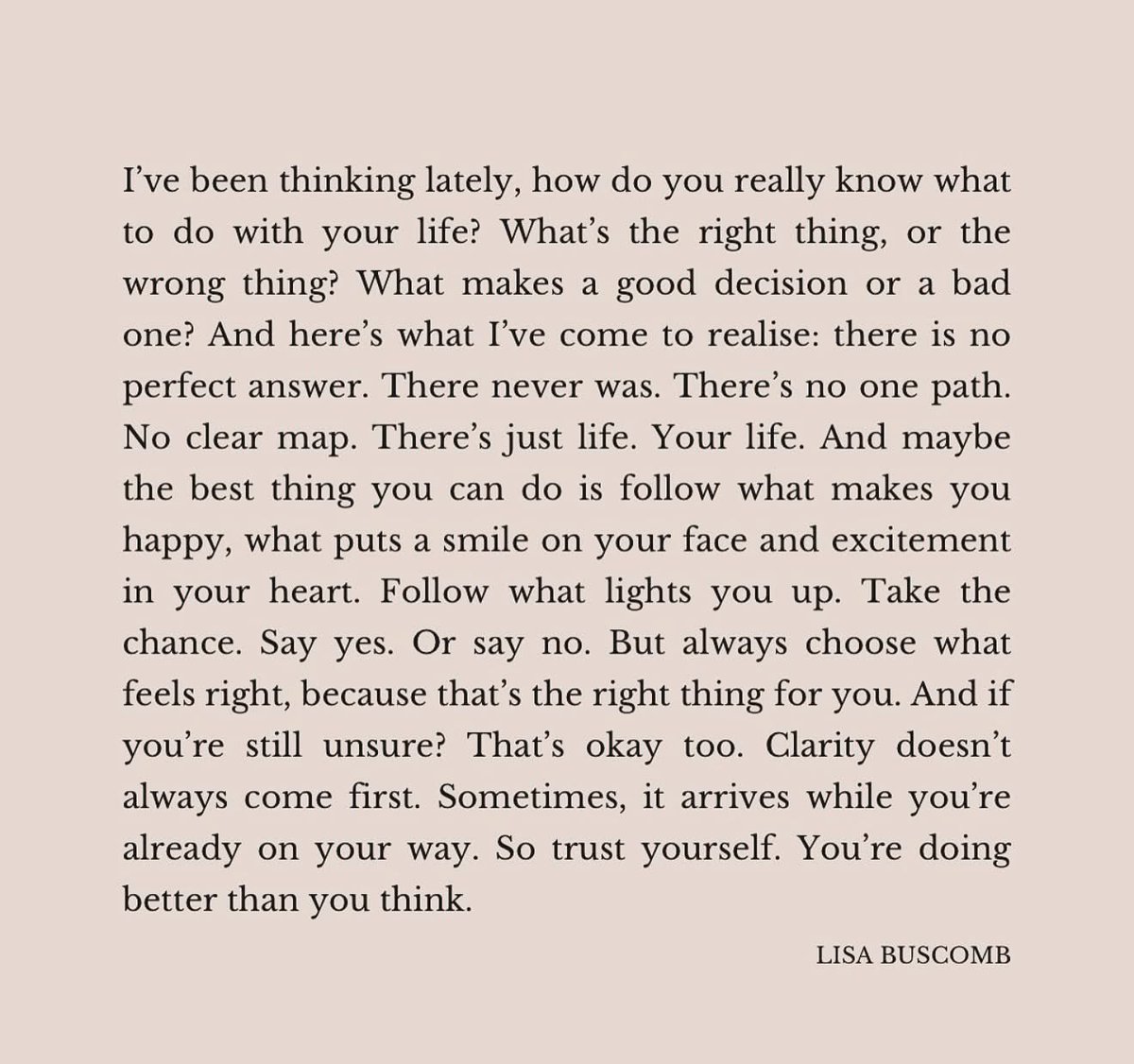 Do what makes you happy😊