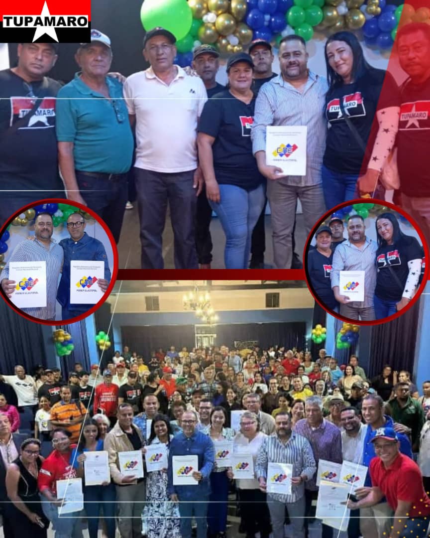 📌 Desde el estado Nueva Esparta, con orgullo y firmeza, nuestros camaradas recibieron su acreditación como concejales de la Patria. Cada concejal acreditado es un digno representante de la voluntad popular, un soldado de la revolución.

#TupamaroEjemploDeLucha
#ComunaONada