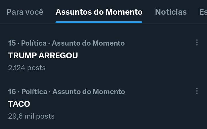 Vamos continuar subindo a tag? 🚀

TRUMP ARREGOU