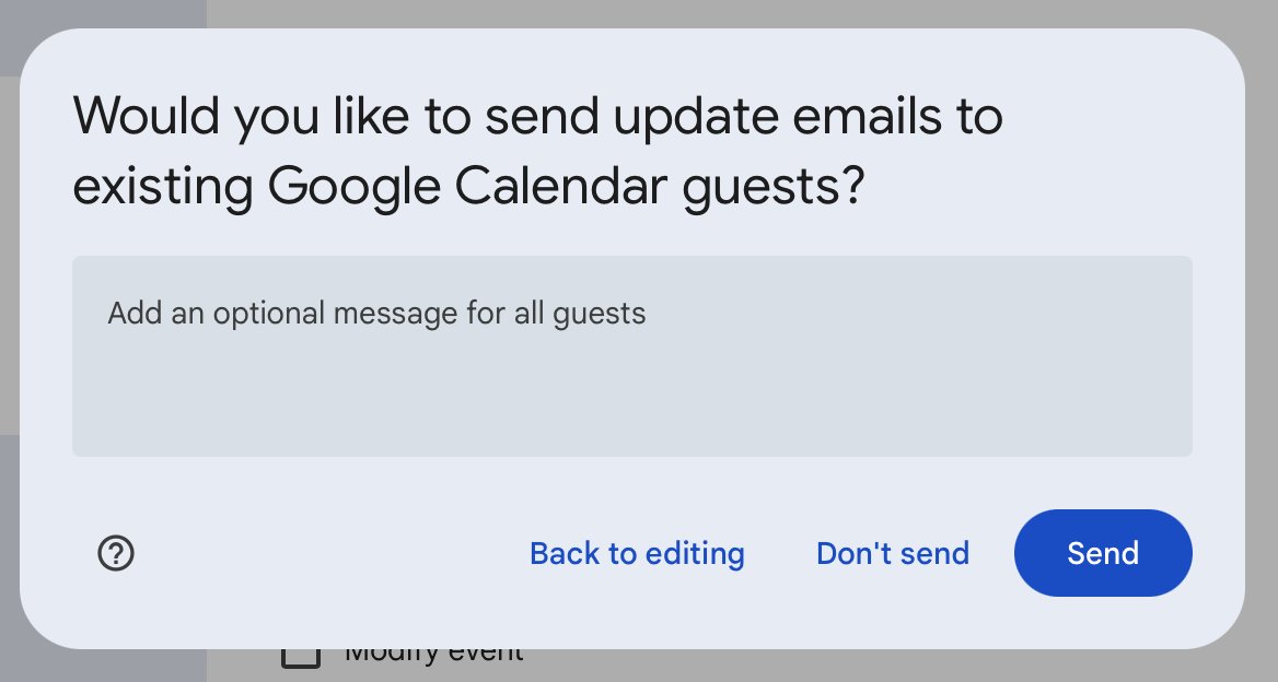 What exactly does "don't send" do here?