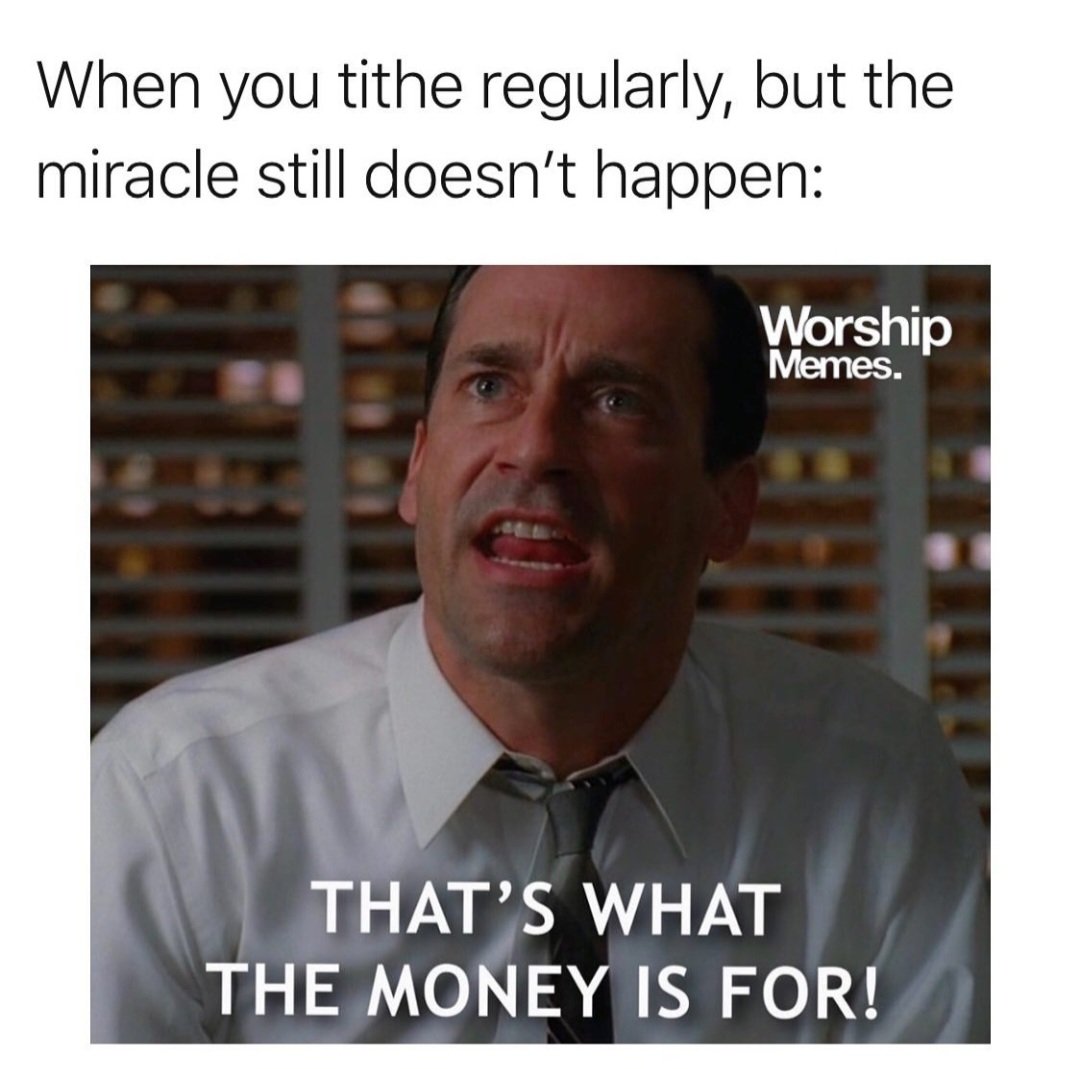 GuardElseHakai's tweet image. Bro this tithing thing is not working. 

Here let me try a credit card 💳 💰 🤑 

#Tithing #ConservativePrinciples