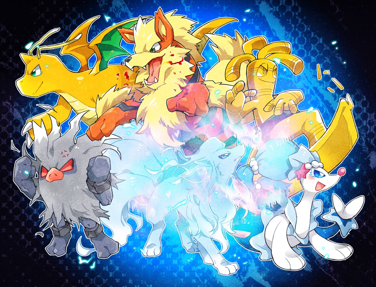 Commissioned the incredible <a href="/rikkai2038/">イヌ</a> to draw the team I got my first day 2 this season with.

Wanted to commission this as a gift for <a href="/unironicpanda/">justin tang</a> since it is his team he got top 16 at LAIC with. 

Truly grateful to him for the coaching and advice in playing this team ❤️