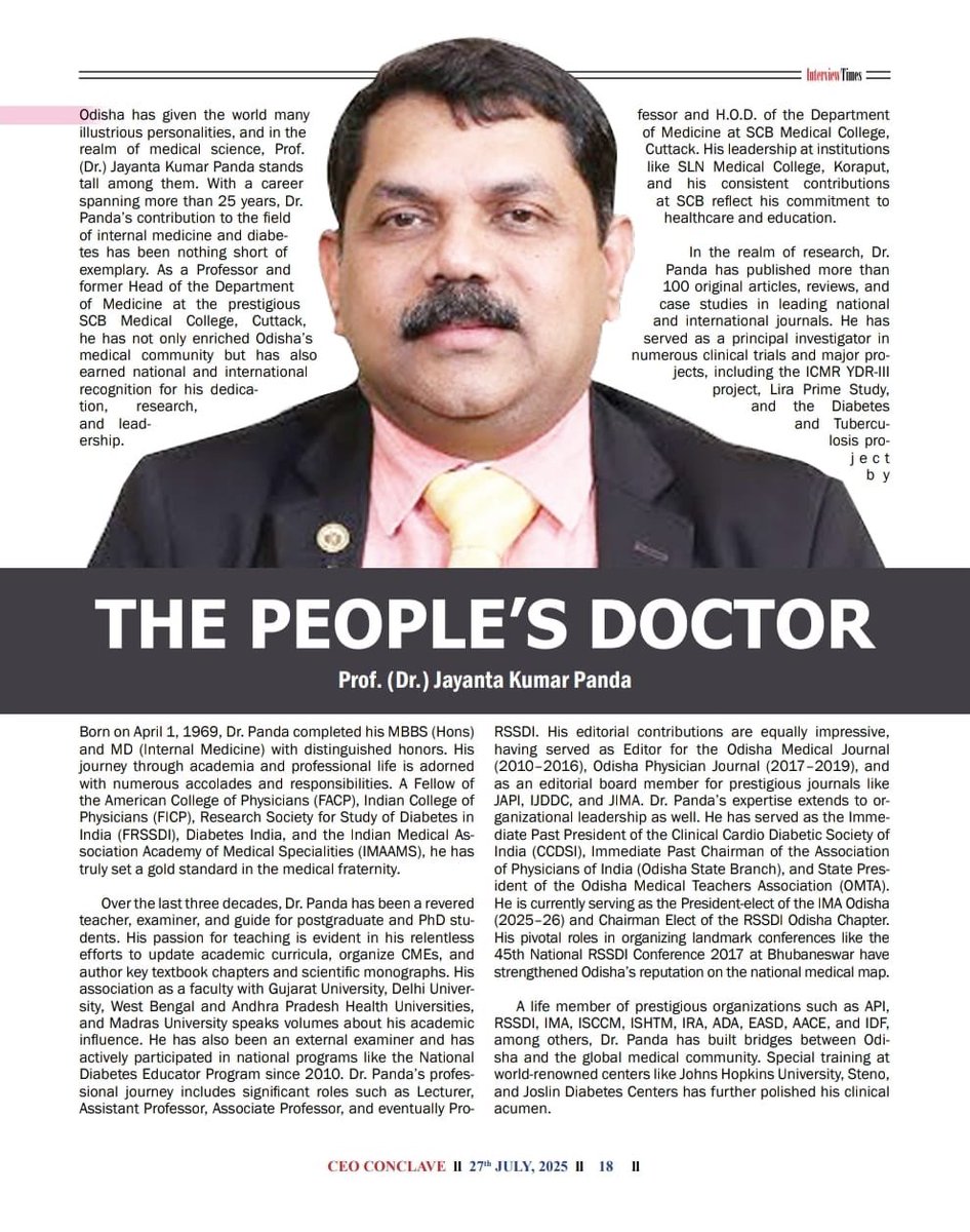 Prof Jayant Panda tweet media